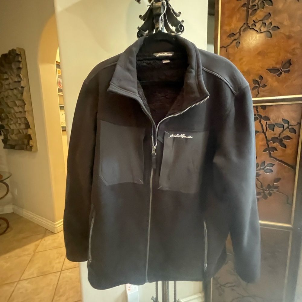 Eddie Bauer Black Lined Jacket!